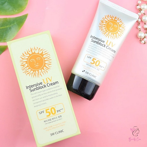 kem chống nắng 3W Clinic Intensive UV Sunblock Cream SPF50 PA+++