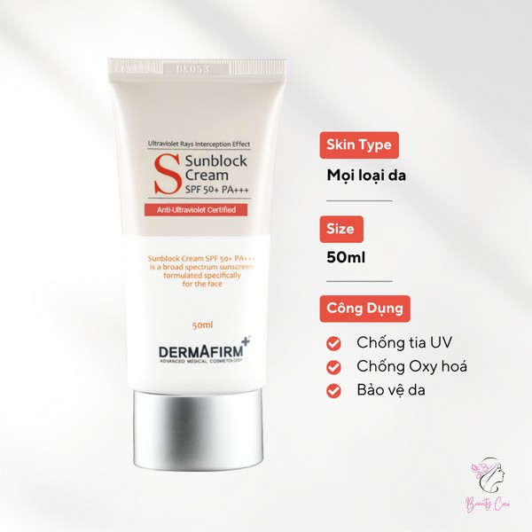 Mua kem chống nắng Dermafirm Sunblock Cream SPF 50 chính hãng ở đâu?