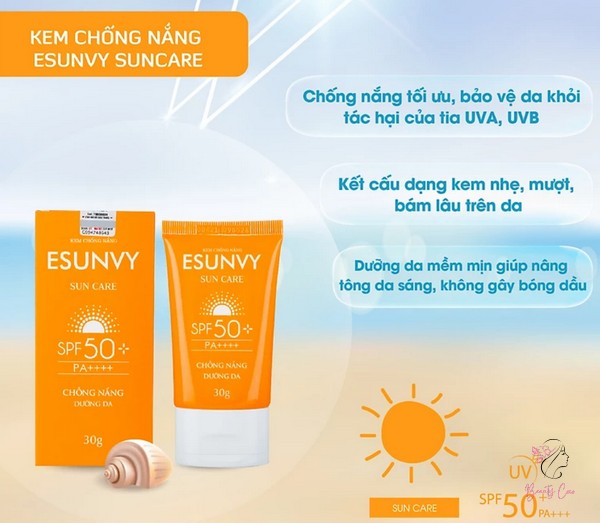 Công dụng của kem chống nắng Esunvy Plus Sun Care