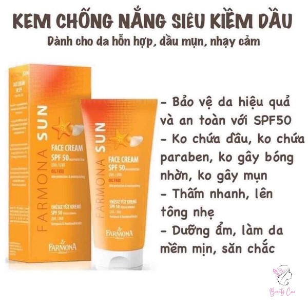 Tác dụng của kem chống nắng Farmona Sun Face Cream