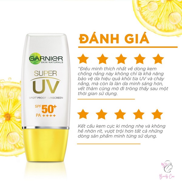 Tìm hiểu về kem chống nắng Garnier