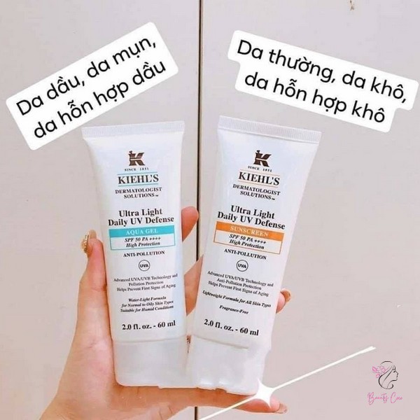 Kem chống nắng cho da mụn Kiehl’s Ultra Light Daily UV Defense Mineral Sunscreen SPF 50 PA+++