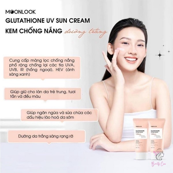 Mua sản phẩm kem chống nắng MoonLook Glutathione UV Sun Cream ở đâu? Giá bao nhiêu?