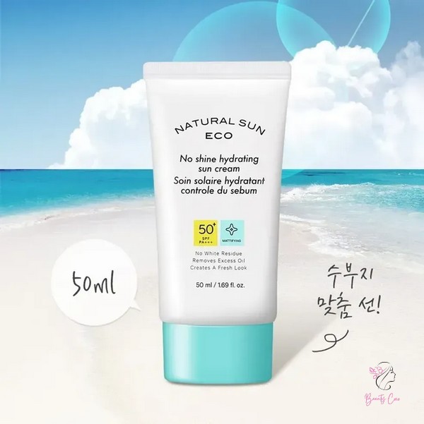 Kem chống nắng kiểm soát nhờn Natural Sun Eco No Shine Hydrating Sun Cream SPF50 PA+++