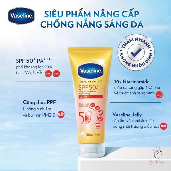 Kem chống nắng nâng tone da Vaseline Tone Up Sun Cream SPF40/PA+++