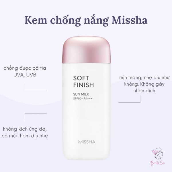 Thiết kế, bao bì kem chống nắng Missha  hồng