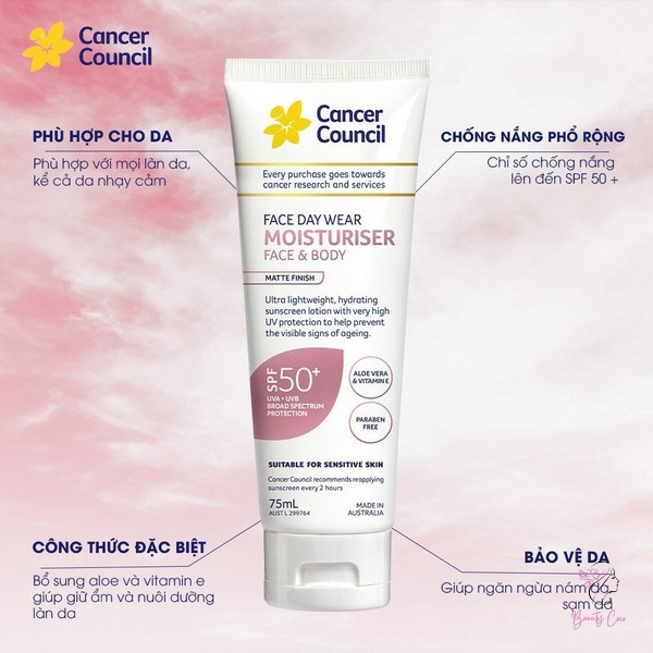 Cancer Council Face Day Moisturizer dưỡng ẩm