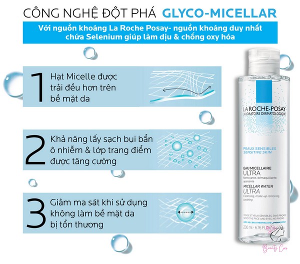 Nước Tẩy Trang Cho Da Nhạy Cảm La Roche-Posay Micellar Water Ultra Sensitive Skin