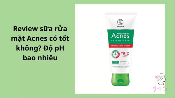 độ ph của sữa rửa mặt acnes