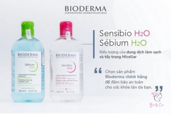 Bao bì thiết kế của nước tẩy trang Bioderma rất đặc biệt.