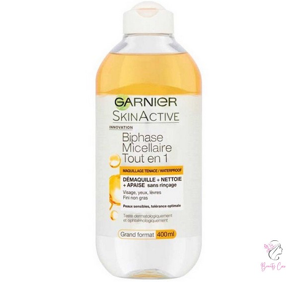 Nước tẩy trang Garnier SkinActive biphase micellaire tout en 1 thuộc dòng sản phẩm truyền thống từ lâu nhưng vẫn không kém phần hiện đại so với những loại nước tẩy trang mới ra đời