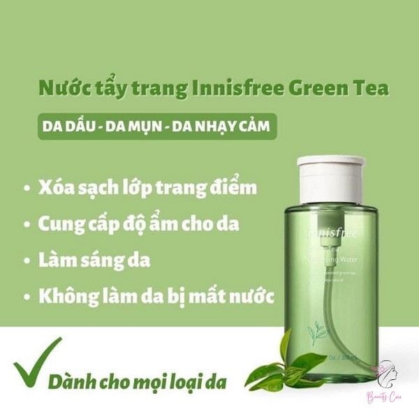 Tẩy trang Trà Xanh Innisfree là sản phẩm của thương hiệu mỹ phẩm Innisfree